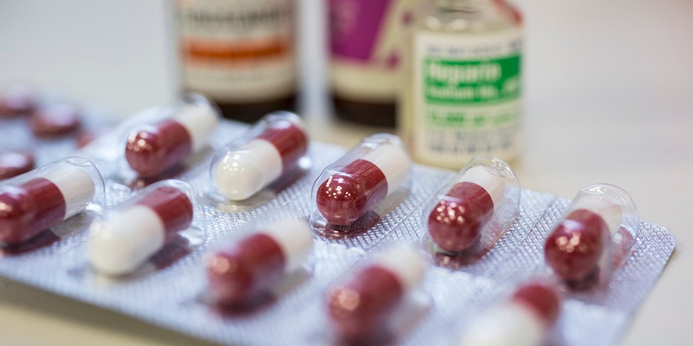 Medicine in a blister pack.