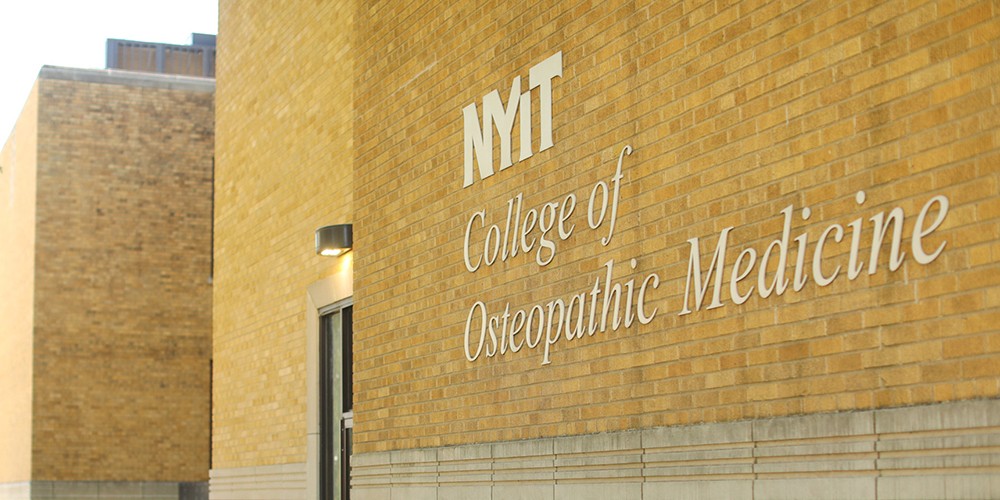 Building with nameplate