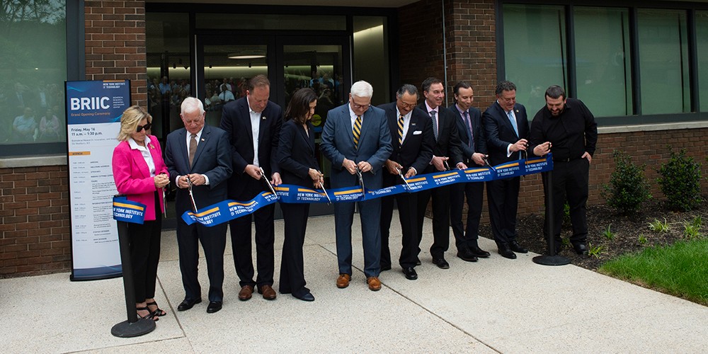 Administration at ribbon cutting