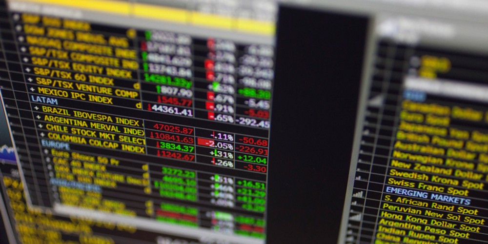 Screen of stock prices